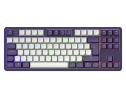 Klawiatura  przewodowa Dark Project ALU87A Violet ISO DE Multilingual Support